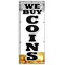 Signmission WE BUY COINS VERTICAL BANNER silver gold sell rare cash bullion diamond B-96 We Buy Coins Vertical - alternate 1